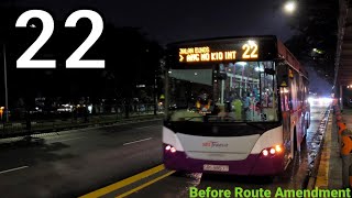 SBS Transit Bus Service 22 [Scania K230UB (Euro V) (Batch 1) Bef Route Amendment]