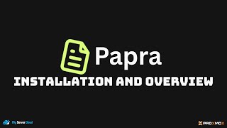 Installing and short review of Papra Documents storage