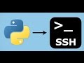 Python programming language script to manage ssh with other machines