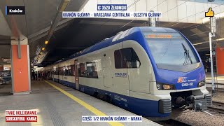 Pociąg Train Zug IC 3520 ŻEROMSKI Kraków Główny - Warszawa Centralna - Olsztyn Główny  Część 1/2