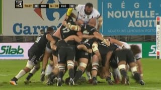 Davit Zirakashvili se fait relever jusqu'à la lune contre Brive