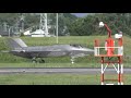 8 27 速報 f 35a 9号機　アフターバーナー全開で離陸　三沢基地へ　　小牧基地