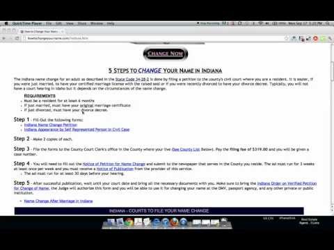 How to Change Your Name in Indiana How to Change Your Name in Indiana