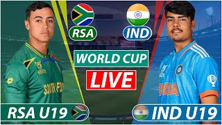 India vs South Africa U19 Live | IND U19 vs SA U19 Live Commentary | 1st Innings