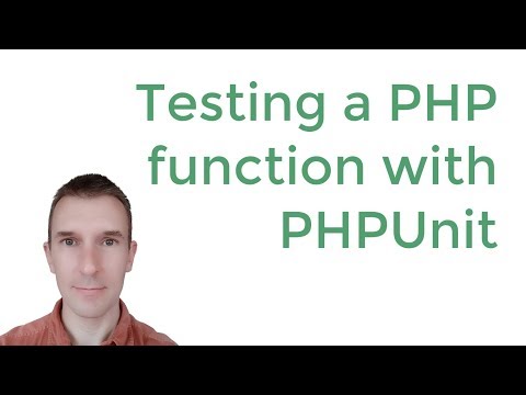 Unit test a function with PHPUnit