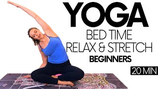 Bed Time Yoga Stretches for Sleep & Relaxation | Wind Down with Corrina, 20 Minute Beginners Class