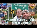 Dollywood July updates | food review | drone and fireworks | New Merch