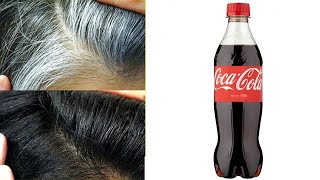 Des cheveux blancs aux cheveux noirs naturellement en seulement 4 minutes avec Coca Cola 100%naturel