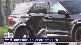 Hometown police officer killed while investigating accident
