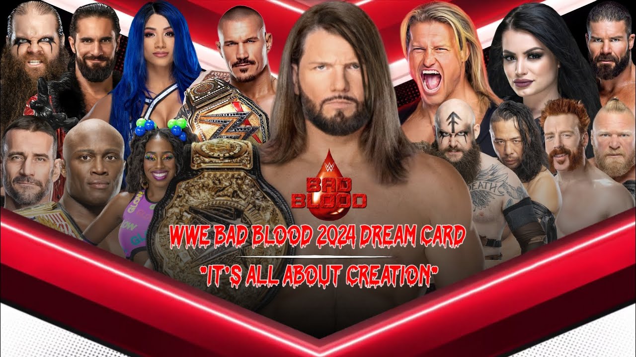 WWE BAD BLOOD 2024 DREAM CARD - YouTube