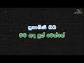 subashini oba mage namata karaoke without voice සුභාෂිණි ඔබ මගේ නමට කැරෝකේ