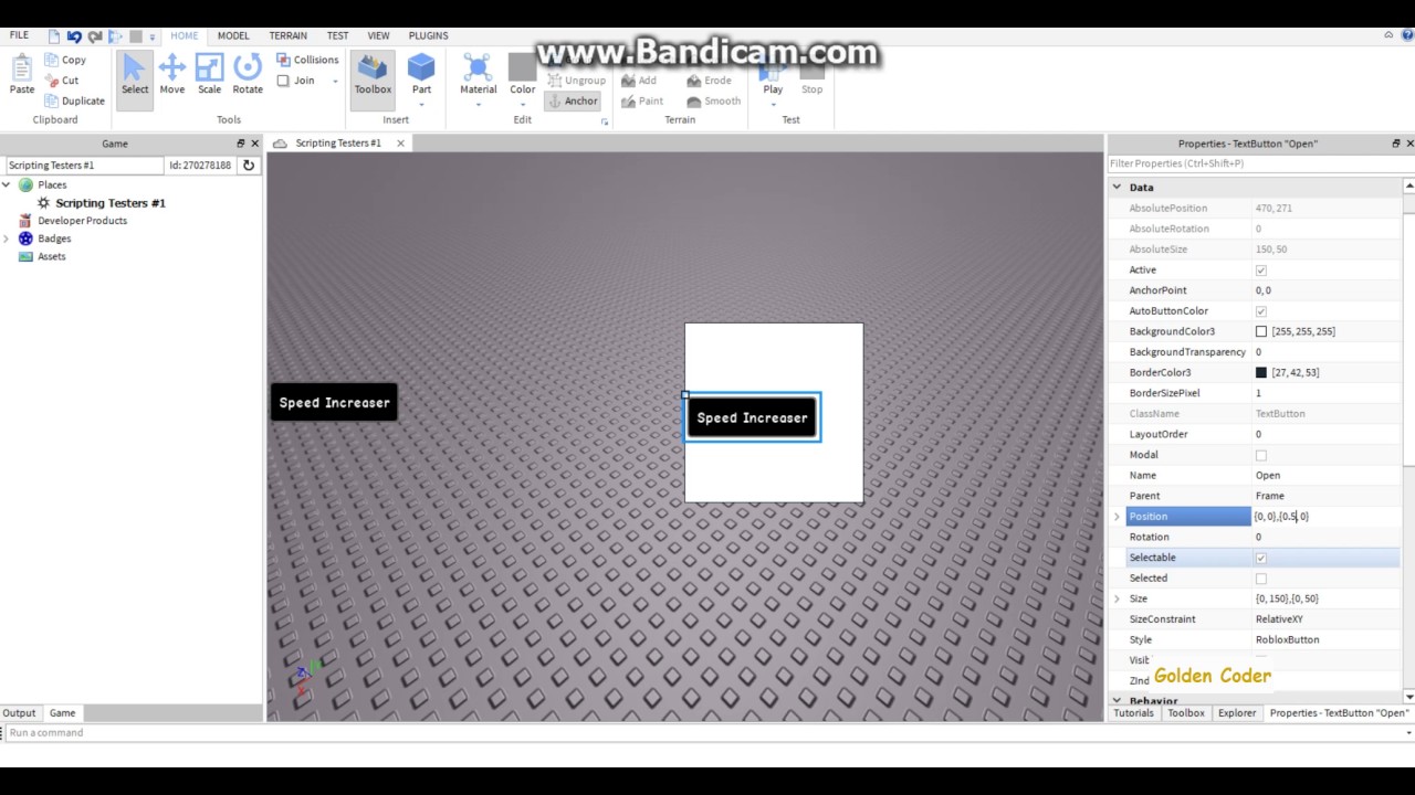 Roblox Scripting Extra Walkspeed Onclick Youtube