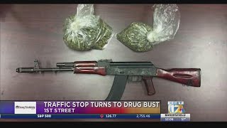 AK-47, marijuana found during traffic stop in Central Bakersfield