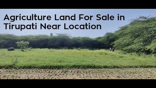 Agriculture Land for Sale in Tirupati Near Appalayagunta Road