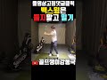 백스윙은 들지말고 xx하세요 개꿀팁 shorts 골프레슨 골프