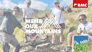 What is it like to volunteer at a BMC footpath repair weekend?