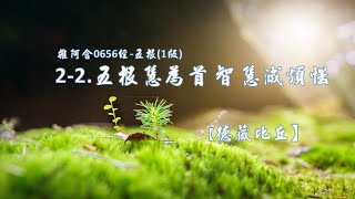 雜阿含656經-五根(1版)2-2.五根慧為首 智慧滅煩惱[德藏比丘]