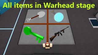 All items in the Warhead stage | Infectious Smile