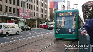 [4K]広島電鉄2号線5000形電車グリーンムーバー 紙屋町西-八丁堀