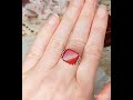 retro vintage carnelian ring in 9ct rose gold 1392 vintagejewelry carnelian vintagering