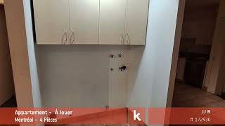 Appartement Montréal 1 850 $ mois À louer par Kangalou