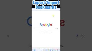 Export/Import Chrome Bookmarks
