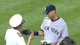 Derek Jeter honored by Orioles in ceremony during his final season