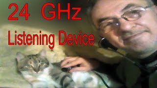 24 GHz doppler radio listening device