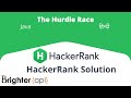 The Hurdle Race Hackerrank Algorithm Solution