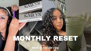 MONTHLY RESET/WEEK IN MY LIFE VLOG (trying matcha, life as a ceo, cleaning, skincare routine, etc..)