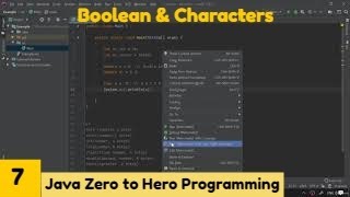 Boolean and Character || Java 2021Complete Java MasterClassZero to Hero Programming || Udemy Course