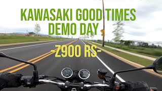 Kawasaki Z900RS Beginner First Ride 'Good Times' Demo Day | Upgrading from Ninja400???