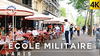 France Paris 4K Walk Around 🇫🇷 15eme arrondissement ➜ Ecole Militaire➜ Champs des Mars➜ Invalides