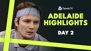 Bublik Plays Kecmanovic; Goffin \u0026 Nakashima In Action | Adelaide 2025 Highlights Day 2