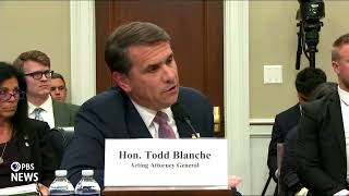 WATCH: Blanche and Rep. Dean clash over unreleased Epstein files, relationship with Trump
