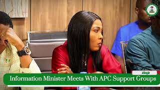 Meeting With APC Support Groups.