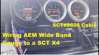 AEM Wideband O2 Gauge Wiring to SCT X4