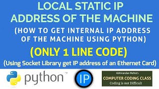 How to get local ip address in python, Find local ip address using python, get local ip in python