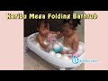 review karibu mega folding bathtub bak mandi lipat dari bayi newborn sampai anak usia 7 tahun