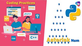 Python Asterisk Pyramid Pattern - Python Pattern Programs - python projects with source code