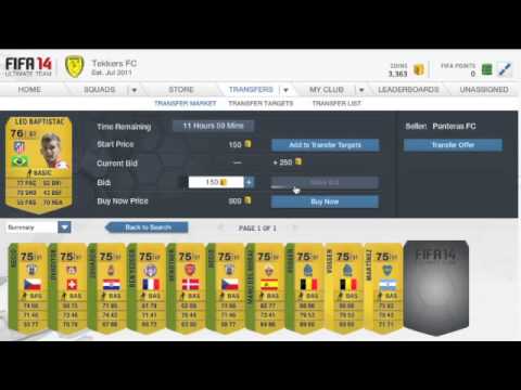 FIFA 14 Ultimate Team - How to Make Fast Coins With Little Money Ep.1 FIFA 14 Ultimate Team - How to Make Fast Coins With Little Money Ep.1