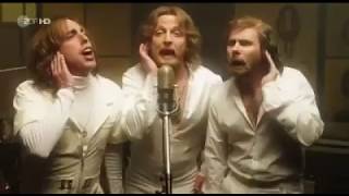 Bee Gees - Stayin' Alive parody. Sound recording in studio
