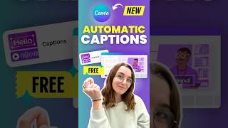 Add captions to your video for free with @canva  with just a click. #accessiblecontent #subtitles