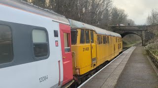 50008 and 31465 departing Wolsingham on a service to Bishop Auckland