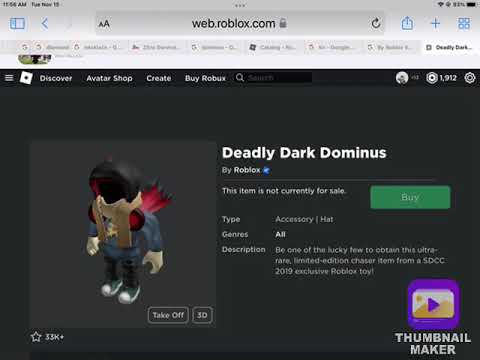 Deadly Dark Dominus Roblox - YouTube