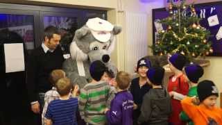 SC Mautern - U8 und U9 Weihnachtsfeier - Abklatschen mit Wolfi