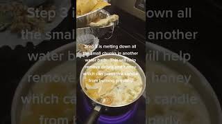 How to clean beeswax #3