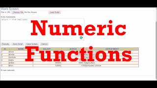 in-build numeric functions