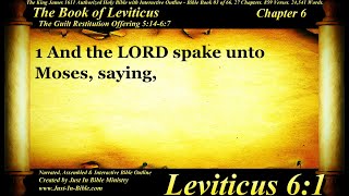 Leviticus Chapter 6 - Bible Book 03 - The Holy Bible KJV Read Along Audio & Text