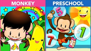 Zuzu's Bananas VS Monkey Math School Sunshine | Monkey Preschool Games for Kids